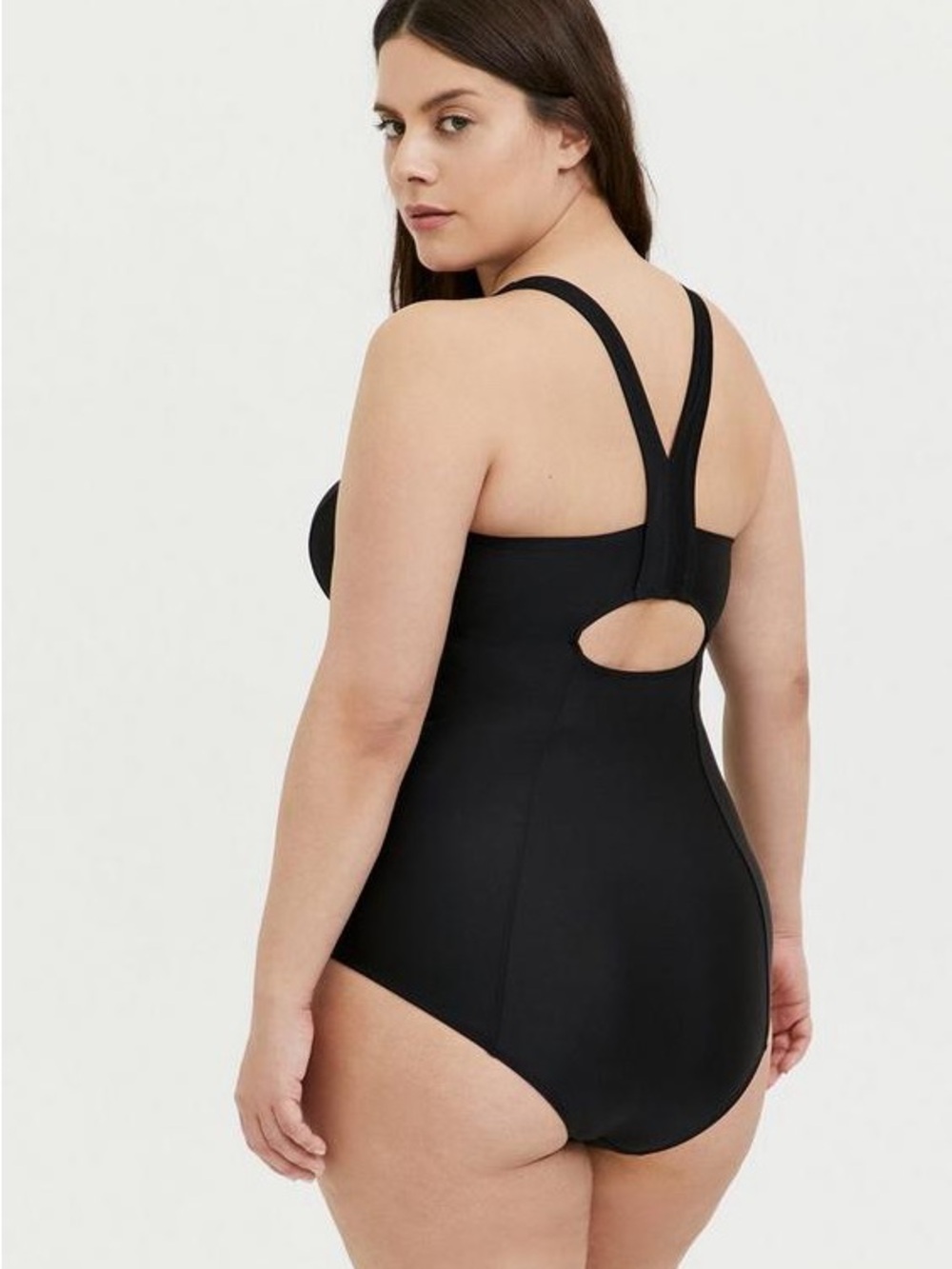 New Torrid Active Wireless Racerback One Piece Swimsuit - Picture 2 of 5